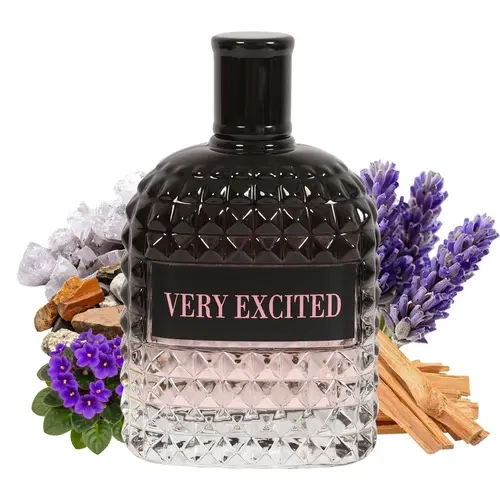 Very Excited Black Spray Perfume Eau de Toilette for Men 100nl/3.4fl.oz. - Men's Fragrance