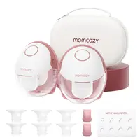 Momcozy  Hands-Free Mobile Breast Pump | M6, Wearable Breast Pump, Ideal Rhythm, DoubleFit Flange, Better Fit, More Discreet, 3 Modes and 9 Levels, 24mm
