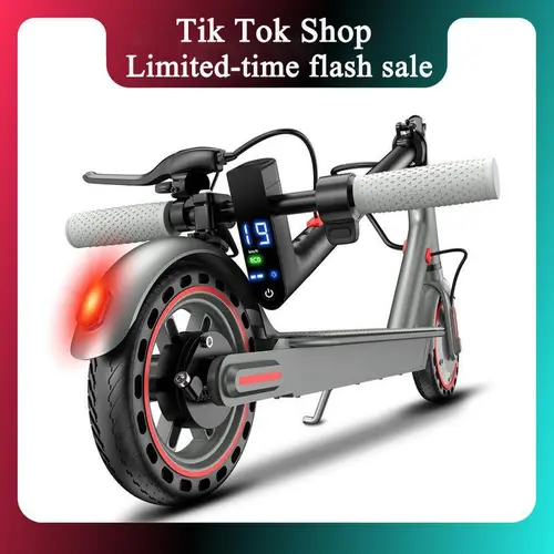 Electric Scooter - 350W Motor, 19 mph Top Speed, 15 mi Range, 8.5 in Honeycomb Solid Tires, Dual Braking System, Smart App Control, Multifunctional Alloy Build, Eco-Friendly Travel for Commuters & Students, foldable adult scooter.