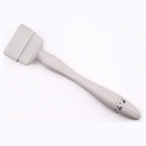 UrbanFit Titanium Derma Stamp - 0.25mm Tool for Skin Care - Ergonomic Handle & Premium Quality Materials - Portable & Friendly for Beginners - White
