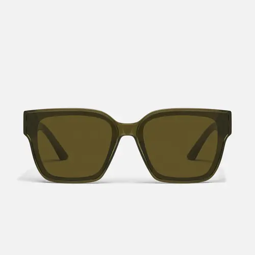 QUAY - DRIVE IN Square Sunglasses with Flush Lens and Built-in Universal Nose Pads for Big Screen Style Square Eyewear Fashionable Sunglasses Casual Outdoor Sunglasses Minimalist Sunglasses Modern Frames Sunglasses