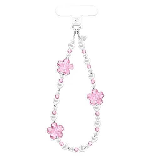 Velvet Caviar Cherry Blossom Cell Phone Charm - Kawaii Smartphone/Cellphone Safety Accessory, Extra Loop, Easy Attachment, Strap Holder for Cute Accessories & Character Straps
