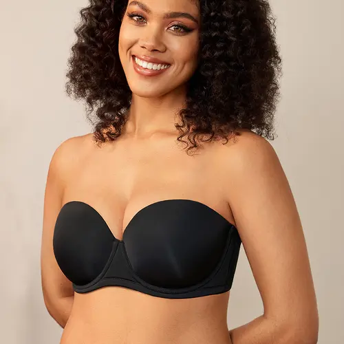 DELIMIRA Women's Underwire Contour Multiway Full Coverage Strapless Bra Plus Size