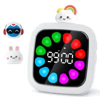 Yunbaoit Digital Visual Timer for Kids - Rechargeable 99-Minute Silent Countdown Clock, 19 Ringtones, 9 DIY Color Petal Display, Pause Function, Kitchen Utensils Set (Mother’s Day Gift, Rainbow Doll Time Management Tool), Timer Countdown Clock, Timer Kitc