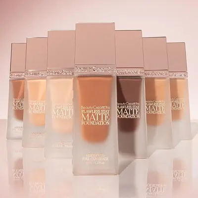 Beauty Creations Flawless Stay Matte Foundation - Oil-Free, Niacinamide-Enriched, Olive-Infused Cosmetic, 1N Shade, Blendable Coverage Makeup, Lightweight