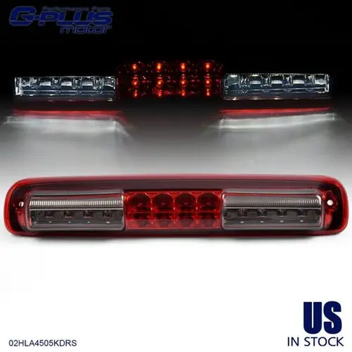 G-PLUS 3rd Brake Light for 1999-2006 Chevy Silverado 2500 HD, Red/Smoke Lens, Automotive Car Light with Bright LEDs, Car Accessories for Chevy/GMC Trucks