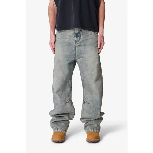 mnml Baggy Moto Denim - Vintage Blue