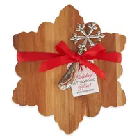 Design Imports Snowflake Cutting Board Gift Set