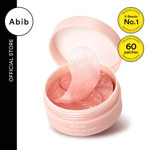 [Abib Official] PDRN Glow Jelly Eye Masks (60 Patches) - Vegan PDRN, Retinal, Caffeine Daily Care for Dark Circles, Puffiness, Fine Lines, Smile Lines, Restore Radiance, Glow Up, Night Routine