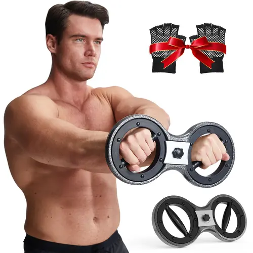 HOTWAVE Chest and Arm Trainer, Stainless Steel Rotator Exercise Equipment with Adjustable Resistance for Home Fitness Workout and Power Training, Home Fitness Equipment, Multifunctional Workout Station, Adjustable Workout Equipment