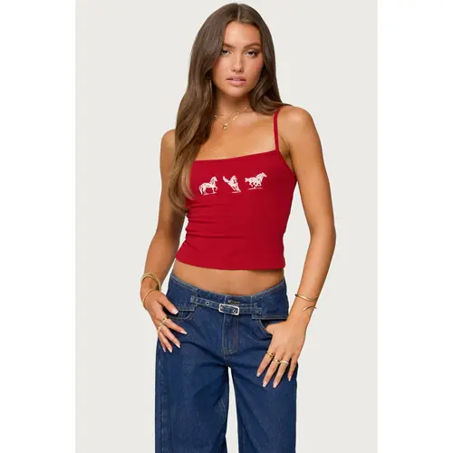 Wild Horses Graphic Tank Top
