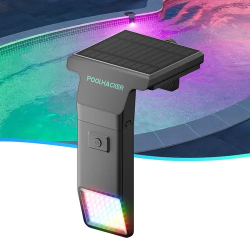 Poolhacker Poolside Solar light, Solar Light for Swimming Pool, above ground pool and In ground Pool  Decorative  Lighting