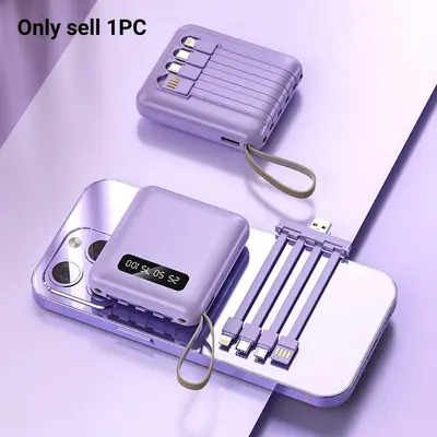 10000mAh Portable Power Bank, Rechargeable Travel Battery Pack, Multifunctional Mobile Power Bank with Digital Display for Android & iPhone Devices, Rechargeable Battery Packs Powerbank #GLOBAL PICKS