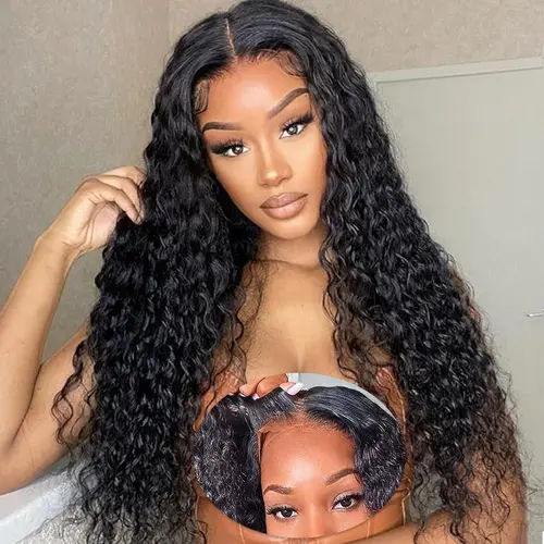 [Beginner Friendly] Bling Hair Glueless Wig Deep Wave 6x4 7x5 9x6 Real Human Hair Wigs HD Transparent Pre Cut Lace Closure Wigs Ready to Wear No Glue Wig 13x6 Lace Front Wigs SoHoChic Style #TikTokShopBackToSchool