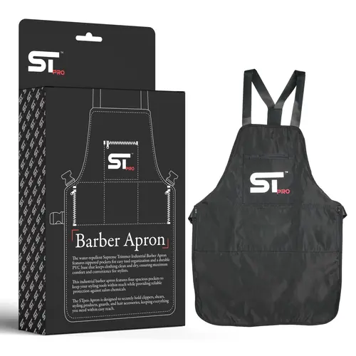 Supreme Trimmer Pro Durable Barber Apron - Haircare Tool with Hair Tools Holder, Essential for Daily Barber Hair Styling, Barber Supplies, Salon Supplies, Spill Proof