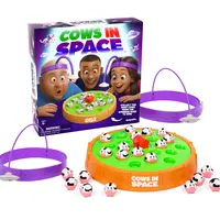 Cows In Space By Relatable, The Kid-Friendly Extraterrestrial Game, Fun Games And 2 Player Games, Great For Space Games, Includes 2 UFO Headbands, 1 Electronic Spinning Base, 21 Cows, and Instructions