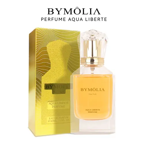 BYMOLIA Aqua Liberte Eau de Parfum Spray - Long Lasting Perfumes for Unisex, 1.7 oz/50ml - Vanilla Scents, Musk, Vetiver Aromatic Woody Gourmand Scent, Elegant Floral Fragrance, Smell Good All Day High Quality Fragrance