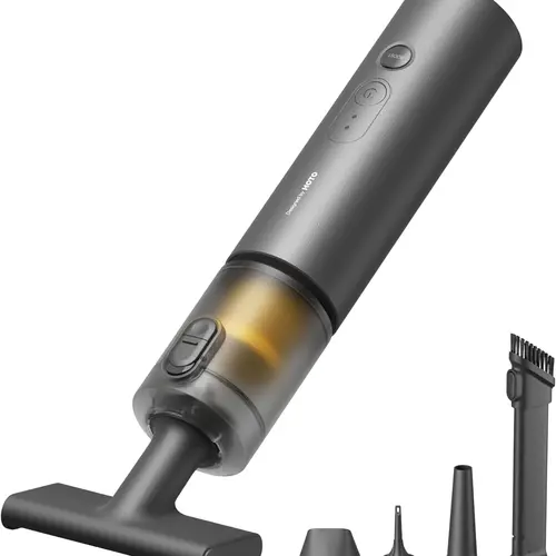 【Father's Day Gift】HOTO 4-in-1 Cordless Handheld Vacuum Cleaner, 20000Pa Suction, 0.78lb Portable Mini, 2500mAh Wireless Rechargeable, Electric Air Duster, Upholstery Seat Cleaner, Car & Home Cleaning Tool with Brush & Batteries,toolupgrade