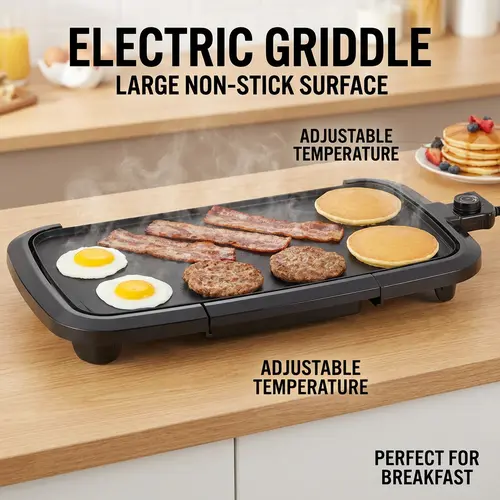 AORAN 1500W Smokeless Nonstick Electric BBQ Grill Pan - Household Compact Portable BBQ, Smooth All-Purpose Cooking Grill for Foodies, Stir-Frying Meat, Cooking Grills, Low Smoke,sohochic