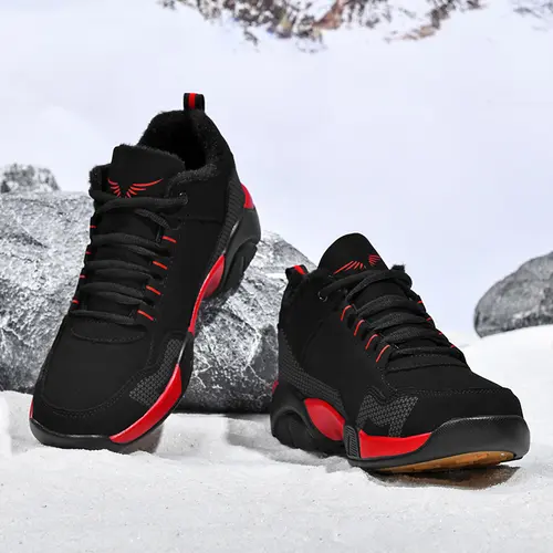 Men's Low Top Lace Up Sneakers - Anti-Slip Rubber Sole, Wear-Resistant, Soft Insole with Tongue Padding, Less Foot Fatigue for Daily Casual Use, Men's Shoes Lowtop Sneaker Sporty Low Top（New winter version added） sohochic