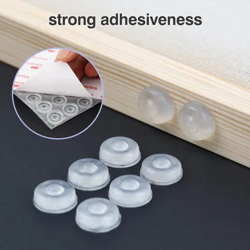 128 Counts Self-Adhesive Silicone Cabinet Door Bumpers, Furniture Pads for Drawers, Table Tops & Backs of Chairs, Daily Use Noise-Suppressing Dampeners That Effectively Suppresses Noise, Mini,sohochic