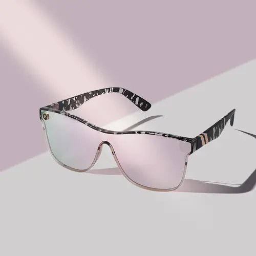 KIMOR Oversized Designer Sunglasses for Women - Tortoise Shell Flat Top Shield Shades, Polycarbonate UV400 Eyewear, 2026 Fall Streetwear Outdoor