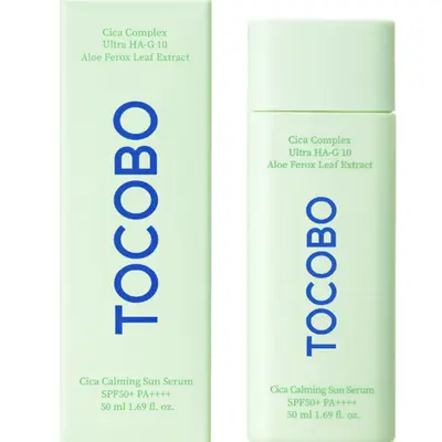 TOCOBO Cica Calming Sun Serum SPF50 PA++++ 50 ml 1.69 fl. oz  Lightweight Aloe Sensitive Sunscreen