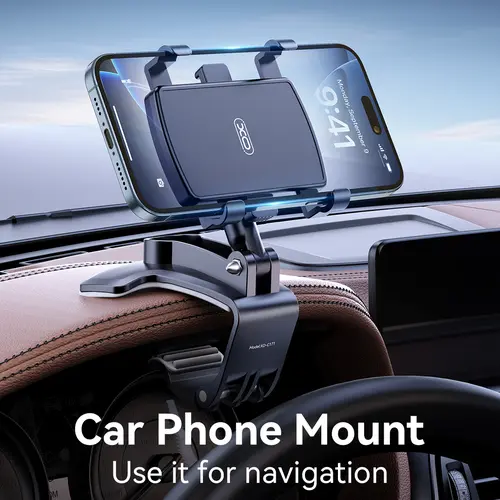 Universal Car Phone Holder Mount,360 Degrees Rotation Dashboard Phone Holder [Upgrade Clip Never Fall],Car Phone Mount for iPhone,Samsung,Google,Nokia,and  4-7 inch Smartphones