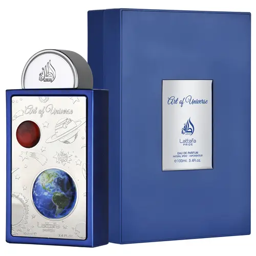 Lattafa Pride Art of Universe Eau de Parfum - 100ml (3.4 oz) Non-Toxic Purse-Sized Lavender Floral Unisex Fragrance, Long Lasting Perfume with Bergamot Top Notes, Lavender & Floral Fruity Heart Notes, Citrus-Woody Musk Scent, Everyday Use, Guys Gifts, Flo