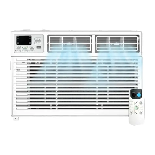 ZAFRO Window-Mounted Room Air Conditioner - Energy-Saving Window AC Unit with Remote Control, Rapid Cool, Hydrocarbon R32 Refrigerant, Filter Light
