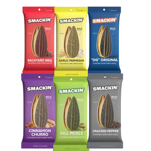 SMACKIN' Sunflower Seed Sampler Pack, THE BEGINNING BUNDLE