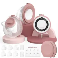 Momcozy Breast Pump V1 Pro, Hands-Free Portable Wearable Breast Pump, Upgraded Electric Breast Pump with 3 Fine-Adjustable Rhythms | 15 Levels, with Leak-Proof DoubleFit Flange, Comfort Red,A