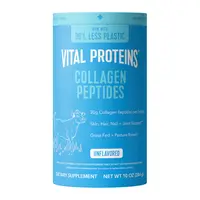 Vital Proteins Collagen Peptides Powder, Promotes Hair, Nail, Skin, Bone and Joint Health, Zero Sugar, Unflavored 10 OZ