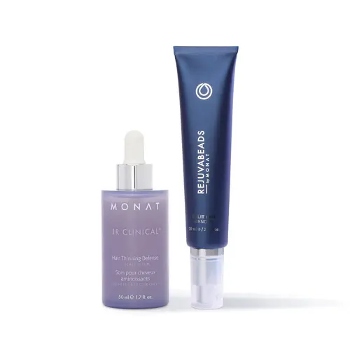 Scalp to Ends Duo – Hair Thinning Defense Serum & Split End Repair Treatment Set plus FREE Brush