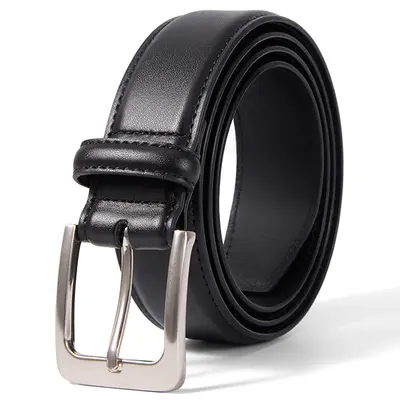 VATAN Men's Genuine Cow Hide Leather Belt - Fashionable Metal Buckle, Heavy Duty Adjustable Designer Waistband for Dress & Casual Wear, Premium Accessories for Adults, Ideal Guy Gift, Western Style, Casual Waistband,sohochic