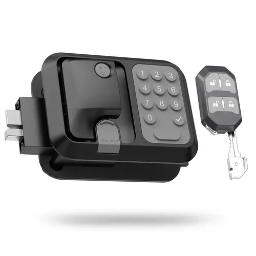 Metal RV Keyless Entry Door Security Lock - Digital Key Electronic Code Anti-Theft Keypad Latch Handle for Travel Trailers, Campers - Includes 1 Lock, 2 Remotes, Install Kit (Fits Most Motorhome Models),sohochic