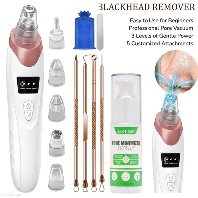 Blackhead Remover Pore Vacuum USB Rechargeable Blackhead extractor Facial Beauty Instrument Facial Beauty Facial Cleaner  Electric Acne Removal Tool