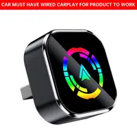 Yurnlv 2026 Wireless CarPlay Adapter - Only compatible with vehicles already equipped with factory CarPlay, quick connection | Supports hands-free calling on iPhones and Android phones