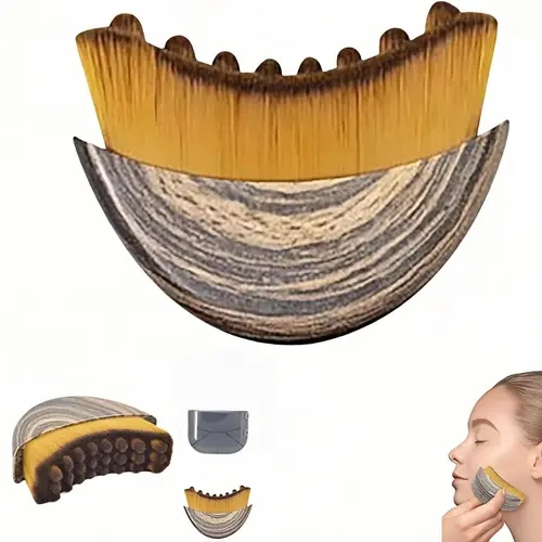 Lymphatic Contour Face Brush, Lymphatic Brush Set – 1 Brush With Box, Contour Face Brush For Lymphatic Drainage, Lymphatic Drainage Massager, Ergonomically Designed To Fit The Skin Precisely #backtoschool