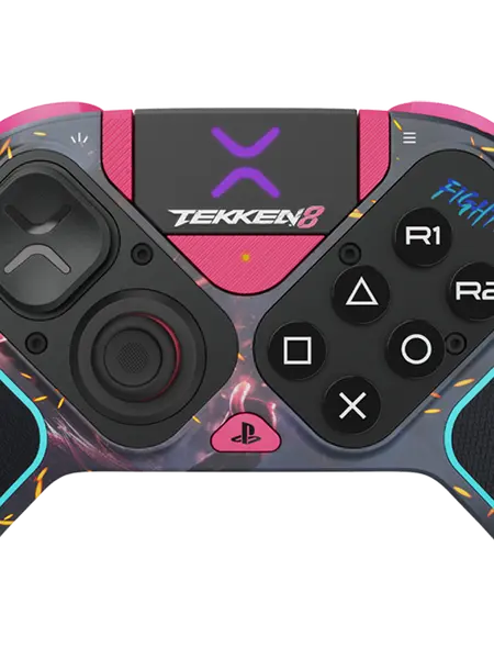 Victrix Pro BFG Wireless Custom Gaming Controller for PS/PC, TEKKEN 8 Rage Art Edition - Cable-Free, Standard Right Module, 6-Button Fight Pad Module, 4 Interchangeable Sticks, 3 D-Pads, 4 Gates, Ideal for Games & Gaming Stuff