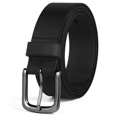 VATAN Men's Cow Hide Leather Stretch Waist Belt - Handmade Quality, Fashionable and Classic Frame Buckle, Clean Lines, Sleek Design, for Daily & Business Wear, Personalized Men's Fashion Accessory Gift,sohochic
