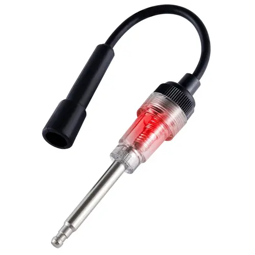 Inline Spark Tester with High-Temp Wire - Straight Boot Ignition System Tester, Spark Plug Analyzer for Engine Diag. of Cars/Trucks, Lawnmower Pick Up Coil/Armature Diagnostic Tool,toolupgrade