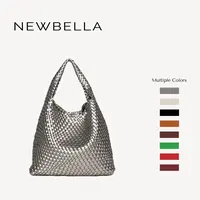 NEWBELLA Linda Woven PU Leather Hobo Shoulder Bag for Commuting and Everyday Carry #sohoch