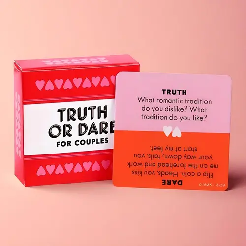 Thematic Truth Or Dare Card Game - 1 Box Multiplayer Family Fun Game, Playful Party Play for Adults, Indoor & Outdoor Tabletop Supplies (2.44in x 2.44in),sohochic