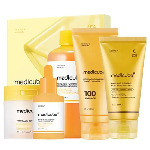 [medicube] Kojic Acid Golden Glow & Radiance Full SET | Turmeric, Niacinamide, Vitamin C, Korean Skincare