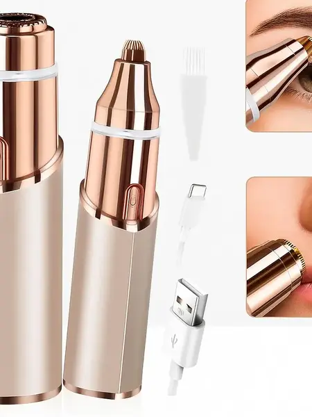 OANVA 2 in 1 facial & eyebrow hair trimmer for Women, Rechargeable Face Razor, Lip & Peach Fuzz Remover, Precision Eyebrow Shaper, Portable Painless Hair Removal Tool.SummerWins  DealsForYouDays,summerhairstyles