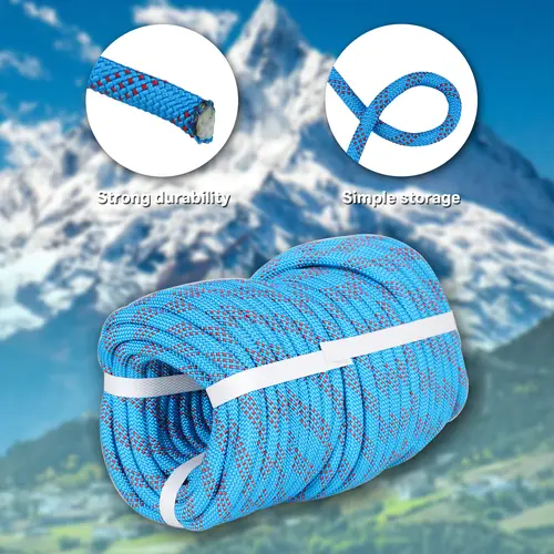 findmall Heavy Duty Polyester Climbing Rope, 1/2" Diameter 24-Strand Braided Synthetic Rope, Weather Resistant for Tree Work, Rigging, Outdoor Swing (100/150/200 FT), Polyester Ropes,toolupgrade