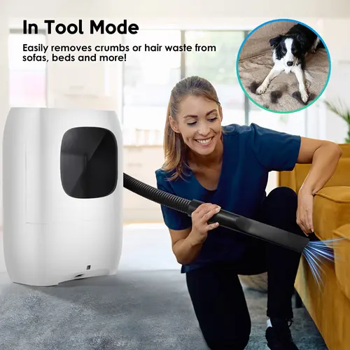 Pro Touchless Corded Vacuum Cleaner - 7L Large Capacity Trash Can, Ultra Fast & Powerful Suction, Powerful Motor, 5-Layer Filtration, Dustbin Full Alert, Quick Bin Access, US Plug, Ideal for Salon Pet Hair, Kitchen Dirt