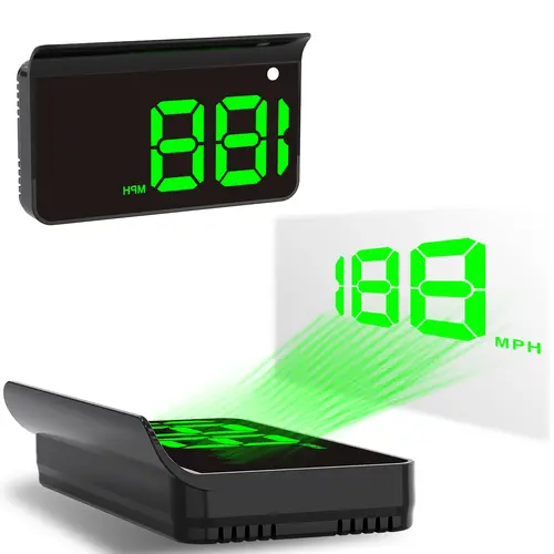 KUOWEIHUD K1 GPS HUD Speedometer for Cars – Large MPH Display, Auto Brightness, USB Plug & Play, Green/White, Driving, Auto Accessories,toolupgrade