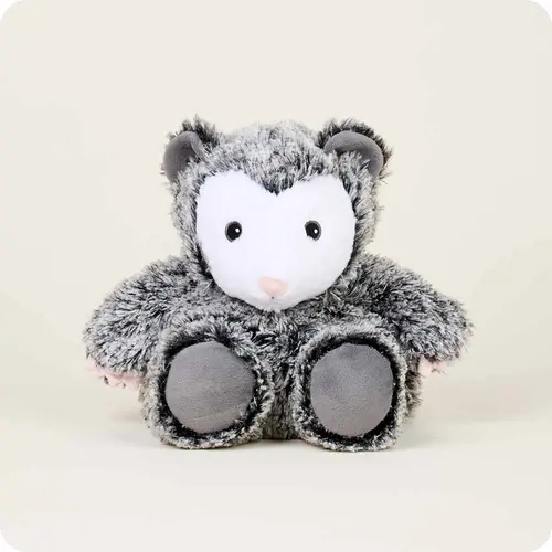 Opossum Warmies - Microwavable Plush Toy Scented with Real French Lavender for Soothing Warmth & Comfort 13.5"x7"x9"